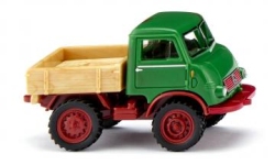 Wiking 036806 - H0 - Unimog U 401 Holzaufbau - grün